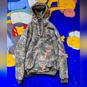 Mossy oak camo zip up size: S VINTAGE